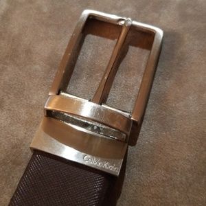 Calvin Klein Genuine Leather Two Color Belt